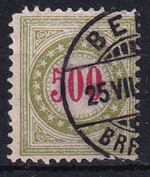 Portomarke Zumst. 22D / Michel 22AX - Typ 2 K (grünoliv) Stumpfer Eckzahn - Postage Due