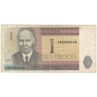 Billet, Estonie, 1 Kroon, 1992, KM:69a, TTB - Estonie