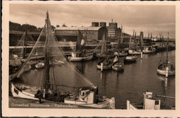 ! Alte Ansichtskarte Stolpmünde In Pommern, Fischereihafen, Harbor, Ships, Fishing Boats - Pommern