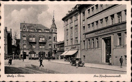 ! Alte Ansichtskarte Aus Stolp In Pommern, Am Kaufmannswall, Bank - Pommern