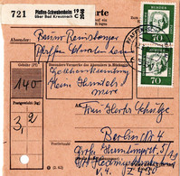 54888 - Bund - 1964 - 2@70Pfg Beethoven A Paketkte PFAFFEN-SCHWABENHEIM -> Ost-Berlin - Musica