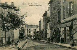 Oullins * La Rue De La République * Café Comptoir Restaurant - Oullins