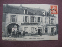 CPA 89 FLOGNY Maison CUSSAC Epicerie Ferblanterie TOP RARE ?  ANIMEE écrite Par Le Conducteur De L'ATTELAGE - Flogny La Chapelle