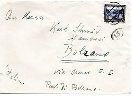 54938 - Deutsches Reich - 1937 - 25Pfg WoFa '36 EF A Bf Nach BOLZANO (Italien) - Puentes