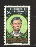 Haute-Volta 1965 N° 146 ** Etats-Unis D'Amérique, Président, Portrait, Abraham Lincoln, Noeud Papillon, Costume - Haute-Volta (1958-1984)