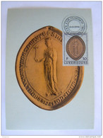 Luxembourg 1986 Sceau De La Comtesse Ermesinde Timbre Yv 1109 Carte Maximum - Maximum Cards