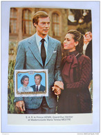Luxembourg 1981 Prince Henri Grand-Duc Héritier & Mademoiselle Maria Theresa Mestre Timbre Yv  986 Carte Maximum - Maximum Cards