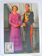 Luxembourg 1986 Jean Et Josephine-Charlotte Duc Et Grande-Duchesse Timbres Yv 1093 Carte Maximum - Maximum Cards