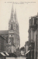 CHOLET. - L'Eglise Notre-Dame Et La Rue Du Commerce - Cholet