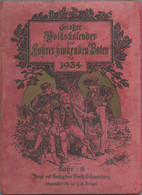 Deutschland - Großer Volkskalender Des Lahrer Hinkenden Boten Für 1934 - 180 Seiten - Kalender - Trächtigkeits- Und Brüt - Big : 1921-40