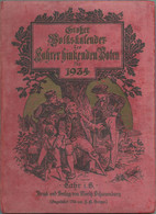 Deutschland - Großer Volkskalender Des Lahrer Hinkenden Boten Für 1934 - 180 Seiten - Kalender - Trächtigkeits- Und Brüt - Grand Format : 1921-40