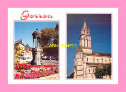 CPM GORRON  Le Centre Ville Et  L église - Gorron