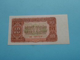 10 Korun ( HN 000576 ) Ceskoslovenskych 1953 ( For Grade See SCAN ) UNC ! - Czechoslovakia