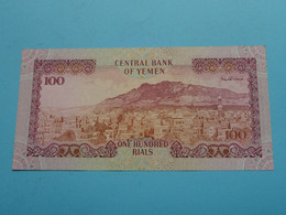 100 - 1 Hundred RIALS () Central Bank Of YEMEN ( For Grade See SCAN ) UNC ! - Yemen