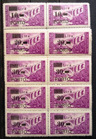 ISTRIA LITORALE SLOVENO BLOCCO DI 6 NUOVO GOMMA INTEGRA ** - SASS. 11/13 SOPR. 10.20.30 L. SU 30 L. - Ocu. Yugoslava: Litoral Esloveno