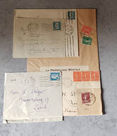 FRANCE INTERESANT LETTERS ENVELOPPES CIRCULED LOOK SCANN - Covers & Documents