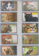 USA CAT SET OF 16 PHONE CARDS - Cats