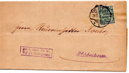 54988 - Deutsches Reich / Dienst - 1903 - 5Pfg Frei Nr.21 EF A OrtsBf HILDESHEIM - Dienstzegels