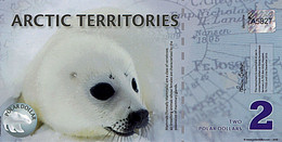 Territories Arctic 2 Polar Dollar 2010 UNC Polymer - Fictifs & Spécimens