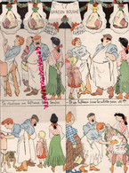 DESSIN DE CARLEGRE- BOUCHERIE BOUCHER-LE GARCON BOUCHE-UN BIFTEACK DANS LA CULOTTE POUR MADEMOISELLE - Historical Documents