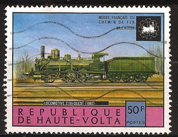Haute Volta 1975 N° 350 Iso O Train, Chemin De Fer, Locomotive 2199 Ouest, Musée, Mulhouse, Charbon, SNCF, Moutardier - Haute-Volta (1958-1984)