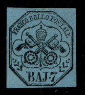 Antichi Stati Italiani - Stato Pontificio - 1852 - 7 Bai (8) Nuovo Senza Gomma (1.250) - Autres & Non Classés
