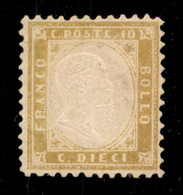 Regno - Vittorio Emanuele II - 1862 - 10 Cent (1e - Bistro Oliva) - Senza Gomma (residui Di Gomma) - Ottima Centratura - - Autres & Non Classés