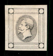 Regno - Vittorio Emanuele II - 1863 - Saggio Del 15 Cent Litografico (Bolaffi 7h) In Nero Su Carta Sottile - Senza Gomma - Autres & Non Classés