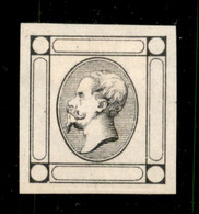 Regno - Vittorio Emanuele II - 1863 - Saggio Del 15 Cent Litografico (Bolaffi 7 L) In Nero Su Carta Sottile - Senza Gomm - Autres & Non Classés