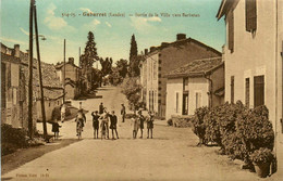 Gabarret * Route De La Sortie De La Ville Vers Barbetan * Villageois - Autres & Non Classés