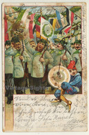 Gruss Vom Schützenfest / Greeting From Rifle Festival (Vintage Postcard Litho 1908) - Tiro (armi)