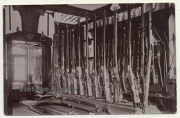 Gun Shop Exhibition: Hunting Rifles & Shotguns (Vintage RPPC Sepia ~1910s/1920s) - Schieten (Wapens)