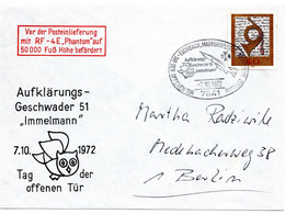 55004 - Bund - 1972 - 40Pfg Postmuseum EF A Bf ESCHBACH - AUFKLAERUNGSGESCHWADER 51 ... -> Berlin, Klappe Fehlt - Militaria