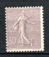 Col31 France 1900 Semeuse N° 133 Neuf X MH Gomme Second Choix Cote 200,00 € - Neufs