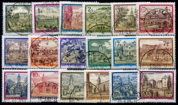 AUSTRIA 1984-1992 Monasteries And Abbeys Definitive Complete Used.  SG 1992-2009 - Used Stamps