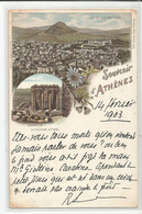 Grèce Greece Souvenir D'athènes  Temple De La Victoire Aptere 1903  Ed Charles Beck Imp .louis Glaser - Grecia