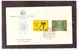 TEM16542  -  MOGADISCIO  25.6.1963  /  FDC   "  CONTRO LA FAME   " - MIC HEL NR.  49/50 - ACF - Aktion Gegen Den Hunger