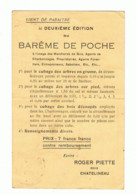 Carte Postale à Entête - Roger PIETTE, Bois à CHATELINEAU - Barême De Poche Pour Cubage Du Bois   En 1920 ( B312) - Charleroi