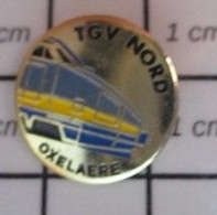 910d Pin's Pins / Beau Et Rare / TGV / TGV NORD OXELAERE  Nord, En Région Hauts-de-Franc - TGV