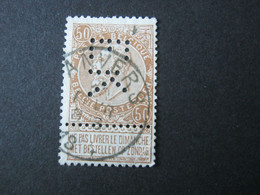 BELGIEN   , Firmenlochung , Perfin - 1863-09