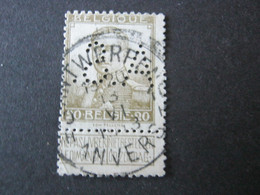 BELGIEN   , Firmenlochung , Perfin - 1863-09