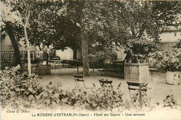 La Rosière D'estrablin * Une Terrasse De L'hôtel Des Sapins - Beaurepaire