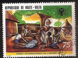 Haute Volta 1979 N° 475 O Enfant, Enfance, Compte, Histoire, Jeux, Cerceau, Sage, Arbre, Village, Lance Pierre, Etoiles - Haute-Volta (1958-1984)
