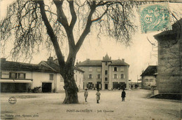 Pont De Chéruy * Place D'un Joli Quartier Du Village * Coiffeur * Horlogerie * Arbre - Pont-de-Chéruy