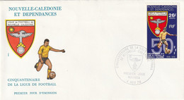 NOUVELLE CALEDONIE 1978 FDC Yvert 423 - Sports Football - Storia Postale