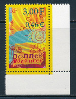 France 2000 - Bonnes Vacances YT 3330** Coin De Feuille - Neufs