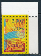 France 2000 - Bonnes Vacances YT 3330** Coin De Feuille - Neufs