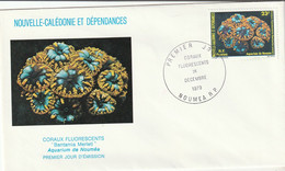 NOUVELLE CALEDONIE 1979 FDC Yvert 434 - Coraux - Covers & Documents