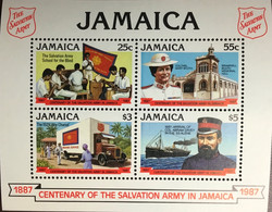 Jamaica 1987 Salvation Army Centenary Minisheet MNH - Jamaica (1962-...)