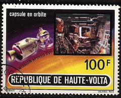 Haute Volta 1973 N° PA 132 Iso O Espace, Astronaute, Mission Apollo XVII, Informatique, Lune, Science, NASA, Cockpit - Haute-Volta (1958-1984)